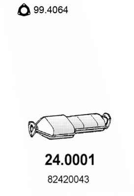 ASSO 24.0001 Катализатор для LANCIA (Лансиа/лянча) ASSO 24.0001 Катализатор для LANCIA (Лансиа/лянча)