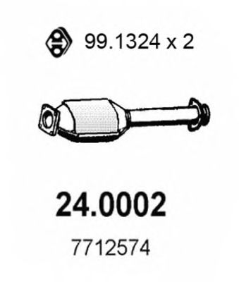 ASSO 24.0002 Катализатор для LANCIA (Лансиа/лянча) ASSO 24.0002 Катализатор для LANCIA (Лансиа/лянча)