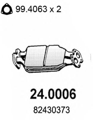 ASSO 24.0006 Катализатор для LANCIA (Лансиа/лянча) ASSO 24.0006 Катализатор для LANCIA (Лансиа/лянча)
