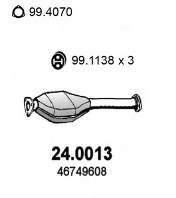 ASSO 24.0013 Катализатор для LANCIA LYBRA SW (Лансиа/лянча Либра св) ASSO 24.0013 Катализатор для LANCIA LYBRA SW (Лансиа/лянча Либра св)