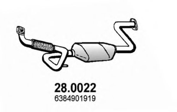 ASSO 28.0022 Катализатор для MERCEDES-BENZ VITO (Мэрcэдэс-бэнз Вито) ASSO 28.0022 Катализатор для MERCEDES-BENZ VITO (Мэрcэдэс-бэнз Вито)