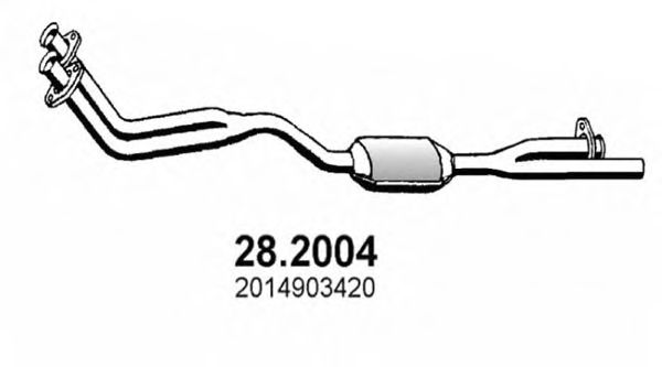 ASSO 28.2004 Предглушитель выхлопных газов для MERCEDESBENZ (Мерседес бенц) ASSO 28.2004 Предглушитель выхлопных газов для MERCEDESBENZ (Мерседес бенц)
