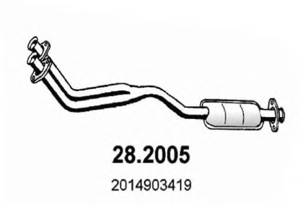 ASSO 28.2005 Предглушитель выхлопных газов для MERCEDESBENZ (Мерседес бенц) ASSO 28.2005 Предглушитель выхлопных газов для MERCEDESBENZ (Мерседес бенц)