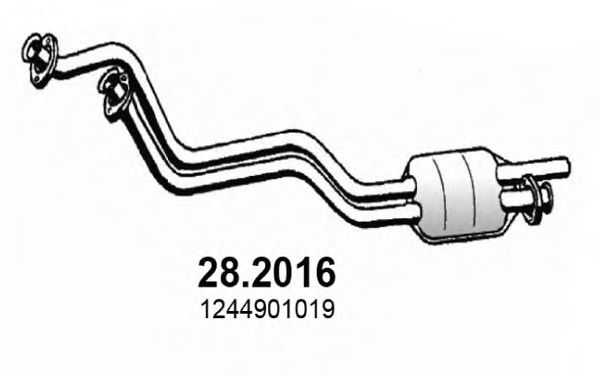 ASSO 28.2016 Предглушитель выхлопных газов для MERCEDESBENZ (Мерседес бенц) ASSO 28.2016 Предглушитель выхлопных газов для MERCEDESBENZ (Мерседес бенц)