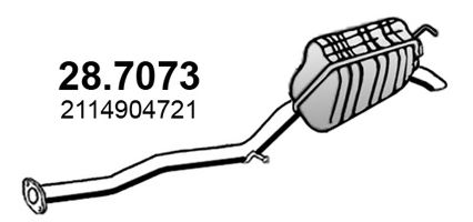 ASSO 28.7073 Глушитель выхлопных газов конечный для CHRYSLER 300 C (Крайслер 300 с) ASSO 28.7073 Глушитель выхлопных газов конечный для CHRYSLER 300 C (Крайслер 300 с)