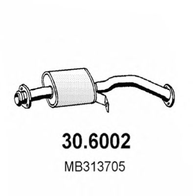 ASSO 30.6002 Средний глушитель выхлопных газов для MITSUBISHI PAJERO/SHOGUN (Митсубиши/митсубиси Пажэро/шогун) ASSO 30.6002 Средний глушитель выхлопных газов для MITSUBISHI PAJERO/SHOGUN (Митсубиши/митсубиси Пажэро/шогун)