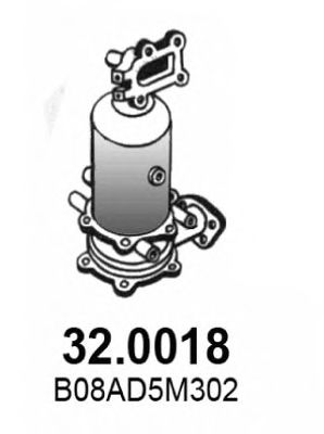 ASSO 32.0018 Катализатор для NISSAN ALMERA TINO (Ниссан Альмера тино) ASSO 32.0018 Катализатор для NISSAN ALMERA TINO (Ниссан Альмера тино)