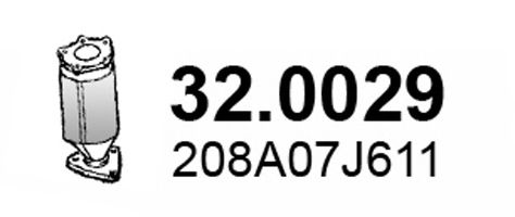 ASSO 32.0029 Катализатор для MAZDA AXELA (Мазда Аxэла) ASSO 32.0029 Катализатор для MAZDA AXELA (Мазда Аxэла)