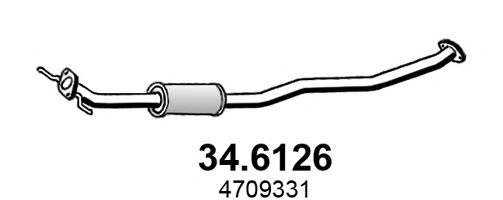 ASSO 34.6126 Средний глушитель выхлопных газов для SUZUKI SPLASH (Сузуки Сплаш) ASSO 34.6126 Средний глушитель выхлопных газов для SUZUKI SPLASH (Сузуки Сплаш)