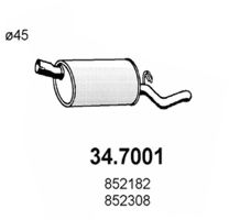 ASSO 34.7001 Глушитель выхлопных газов конечный для OPEL CORSA A (Опель Cорса а) ASSO 34.7001 Глушитель выхлопных газов конечный для OPEL CORSA A (Опель Cорса а)