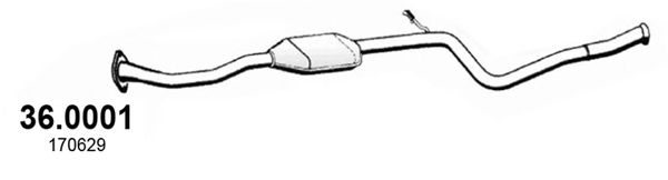 ASSO 36.0001 Катализатор для PEUGEOT 106 (Пежо 106) ASSO 36.0001 Катализатор для PEUGEOT 106 (Пежо 106)