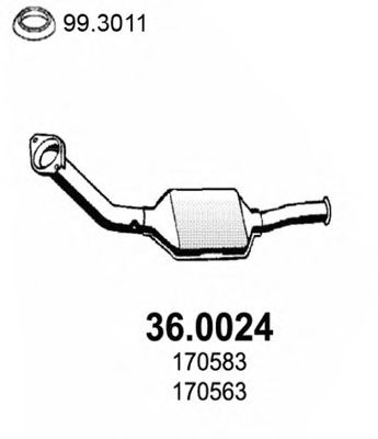 ASSO 36.0024 Катализатор для PEUGEOT (Пежо) ASSO 36.0024 Катализатор для PEUGEOT (Пежо)