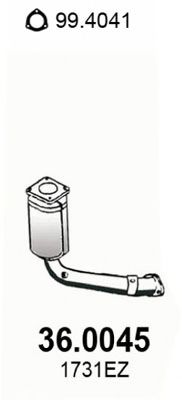 ASSO 36.0045 Катализатор для PEUGEOT 206 (Пежо 206) ASSO 36.0045 Катализатор для PEUGEOT 206 (Пежо 206)