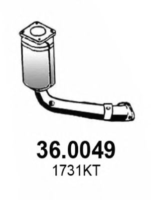 ASSO 36.0049 Катализатор для PEUGEOT 206 SW (Пежо 206 св) ASSO 36.0049 Катализатор для PEUGEOT 206 SW (Пежо 206 св)
