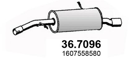 ASSO 36.7096 Глушитель выхлопных газов конечный для PEUGEOT 208 (Пежо 208) ASSO 36.7096 Глушитель выхлопных газов конечный для PEUGEOT 208 (Пежо 208)
