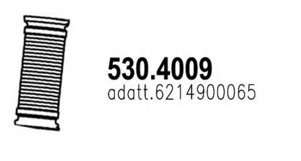 ASSO 530.4009 Гофрированная труба, выхлопная система для MERCEDES-BENZ CONECTO (Мэрcэдэс-бэнз Cонэcто) ASSO 530.4009 Гофрированная труба, выхлопная система для MERCEDES-BENZ CONECTO (Мэрcэдэс-бэнз Cонэcто)