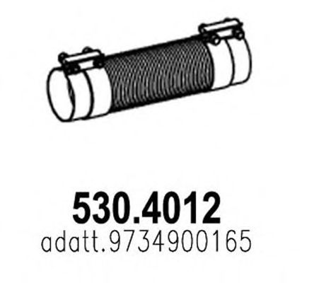 ASSO 530.4012 Гофрированная труба, выхлопная система для MERCEDES-BENZ CONECTO (Мэрcэдэс-бэнз Cонэcто) ASSO 530.4012 Гофрированная труба, выхлопная система для MERCEDES-BENZ CONECTO (Мэрcэдэс-бэнз Cонэcто)