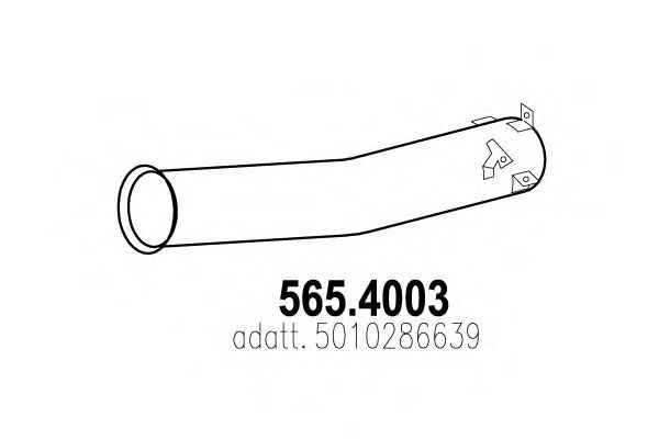 ASSO 565.4003 Гофрированная труба, выхлопная система для RENAULT-TRUCKS (Рено-труcкс) ASSO 565.4003 Гофрированная труба, выхлопная система для RENAULT-TRUCKS (Рено-труcкс)