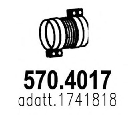 ASSO 570.4017 Гофрированная труба, выхлопная система для SCANIA (Сканиа) ASSO 570.4017 Гофрированная труба, выхлопная система для SCANIA (Сканиа)