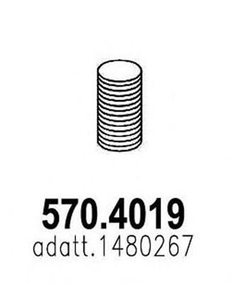 ASSO 570.4019 Гофрированная труба, выхлопная система для SCANIA (Сканиа) ASSO 570.4019 Гофрированная труба, выхлопная система для SCANIA (Сканиа)
