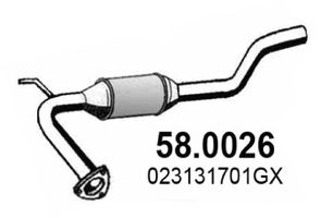 ASSO 58.0026 Катализатор для VOLKSWAGEN T4 MULTIVAN (Фольксваген Т4 мултиvан) ASSO 58.0026 Катализатор для VOLKSWAGEN T4 MULTIVAN (Фольксваген Т4 мултиvан)