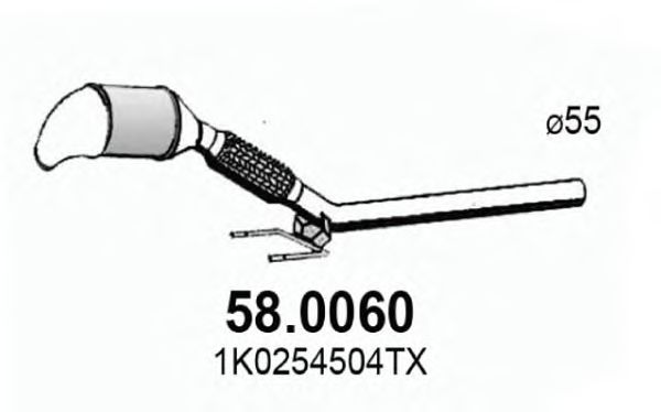 ASSO 58.0060 Катализатор для TOYOTA COROLLA FX (Тойота/тоета Cоролла инфинити фх) ASSO 58.0060 Катализатор для TOYOTA COROLLA FX (Тойота/тоета Cоролла инфинити фх)