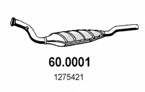 ASSO 60.0001 Катализатор для VOLVO 850 (Вольво 850) ASSO 60.0001 Катализатор для VOLVO 850 (Вольво 850)