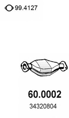 ASSO 60.0002 Катализатор для VOLVO 480 E (Вольво 480 э)