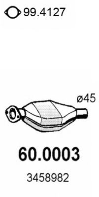 ASSO 60.0003 Катализатор для VOLVO 480 E (Вольво 480 э)