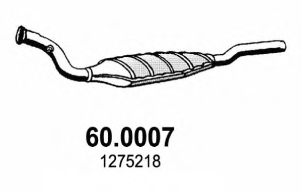 ASSO 60.0007 Катализатор для VOLVO S70 (Вольво С70) ASSO 60.0007 Катализатор для VOLVO S70 (Вольво С70)
