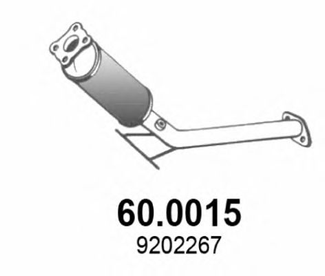 ASSO 60.0015 Катализатор для VOLVO S80 I (Вольво S80 1) ASSO 60.0015 Катализатор для VOLVO S80 I (Вольво S80 1)