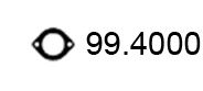 ASSO 99.4000 Прокладка, труба выхлопного газа 