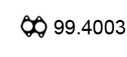 ASSO 99.4003 Прокладка, труба выхлопного газа 
