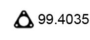ASSO 99.4035 Прокладка, труба выхлопного газа<br >M20 B20 (206KA) 