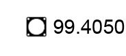 ASSO 99.4050 Прокладка, труба выхлопного газа 