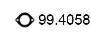 ASSO 99.4058 Прокладка, труба выхлопного газа 