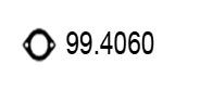 ASSO 99.4060 Прокладка, труба выхлопного газа 