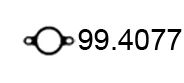 ASSO 99.4077 Прокладка, труба выхлопного газа 