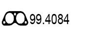 ASSO 99.4084 Прокладка, труба выхлопного газа 