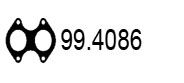 ASSO 99.4086 Прокладка, труба выхлопного газа 