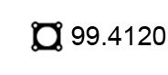 ASSO 99.4120 Прокладка, труба выхлопного газа 