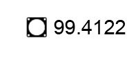 ASSO 99.4122 Прокладка, труба выхлопного газа 