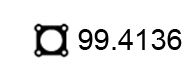 ASSO 99.4136 Прокладка, труба выхлопного газа 