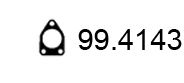 ASSO 99.4143 Прокладка, труба выхлопного газа 