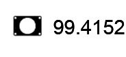 ASSO 99.4152 Прокладка, труба выхлопного газа 