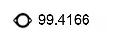 ASSO 99.4166 Прокладка, труба выхлопного газа 