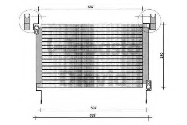 WEBASTO 82D0225006A Конденсатор, кондиционер для FIAT MAREA (Фиат Мареа) WEBASTO 82D0225006A Конденсатор, кондиционер для FIAT MAREA (Фиат Мареа)