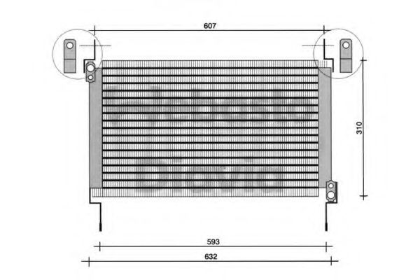WEBASTO 82D0225007A Конденсатор, кондиционер для FIAT MAREA (Фиат Мареа) WEBASTO 82D0225007A Конденсатор, кондиционер для FIAT MAREA (Фиат Мареа)