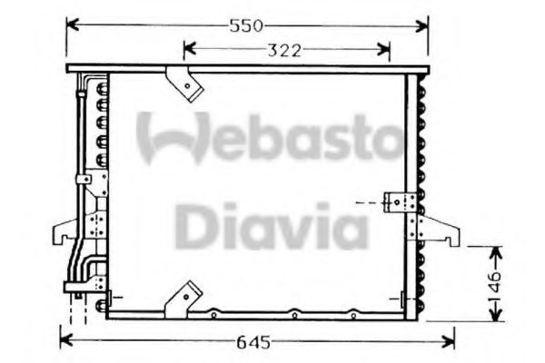 WEBASTO 82D0225016A Конденсатор, кондиционер для BMW 3 (Бмв 3) WEBASTO 82D0225016A Конденсатор, кондиционер для BMW 3 (Бмв 3)