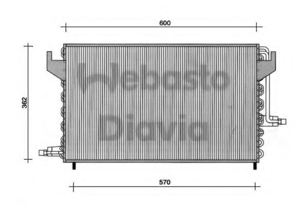 WEBASTO 82D0225024B Конденсатор, кондиционер для CITROëN (Cитроëн) WEBASTO 82D0225024B Конденсатор, кондиционер для CITROëN (Cитроëн)